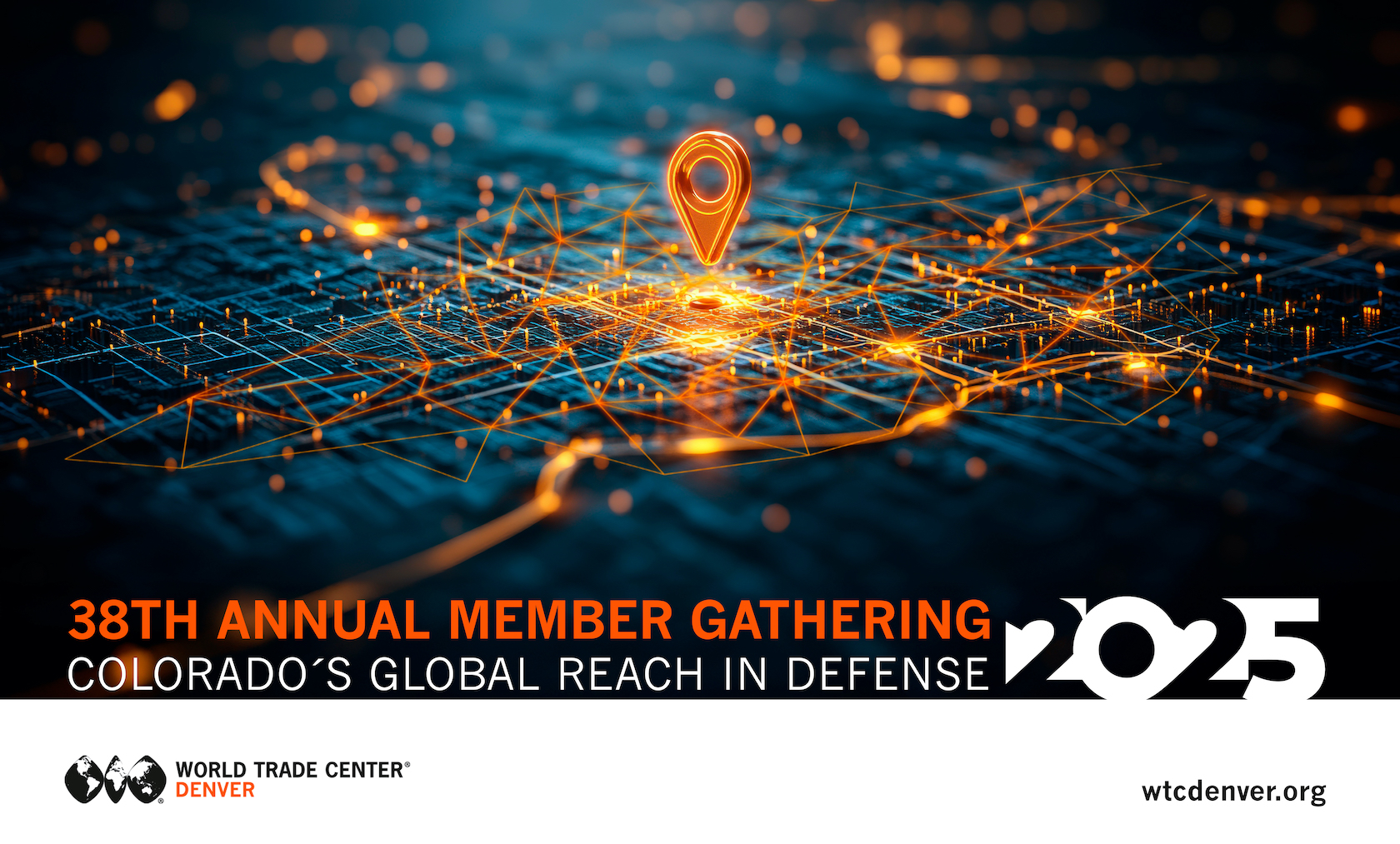 Golden location pin on a digital city map signifies navigation and advanced technological positioning system.